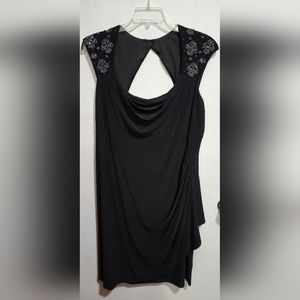 Little Black Dress with Beaded Accents